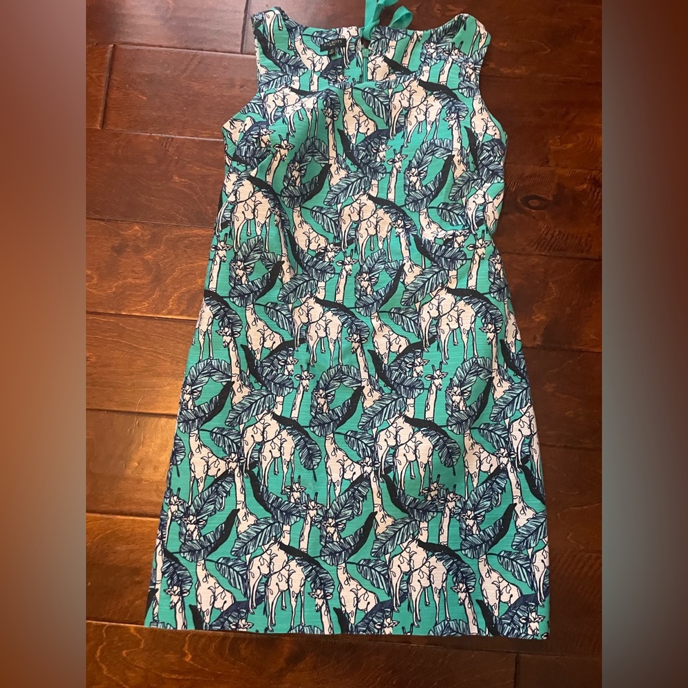 Talbots- A line Giraffe Print